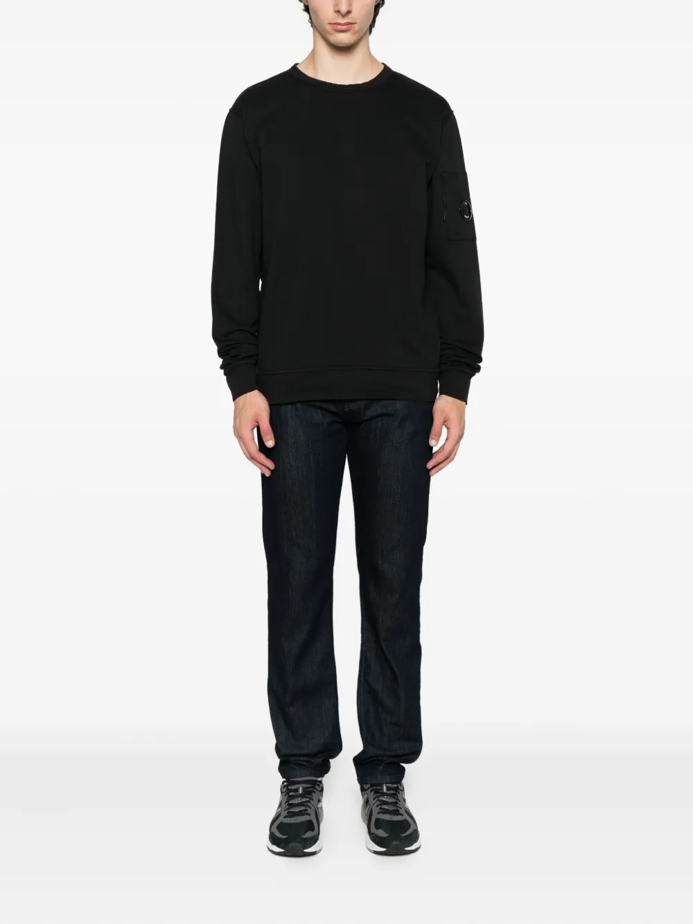 C.P. Company Sweater met logo Zwart