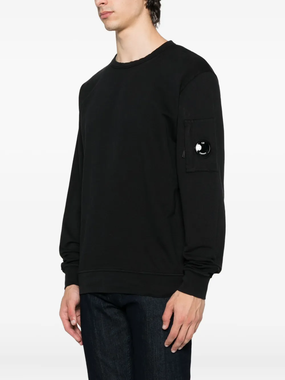 C.P. Company Sweater met logo Zwart