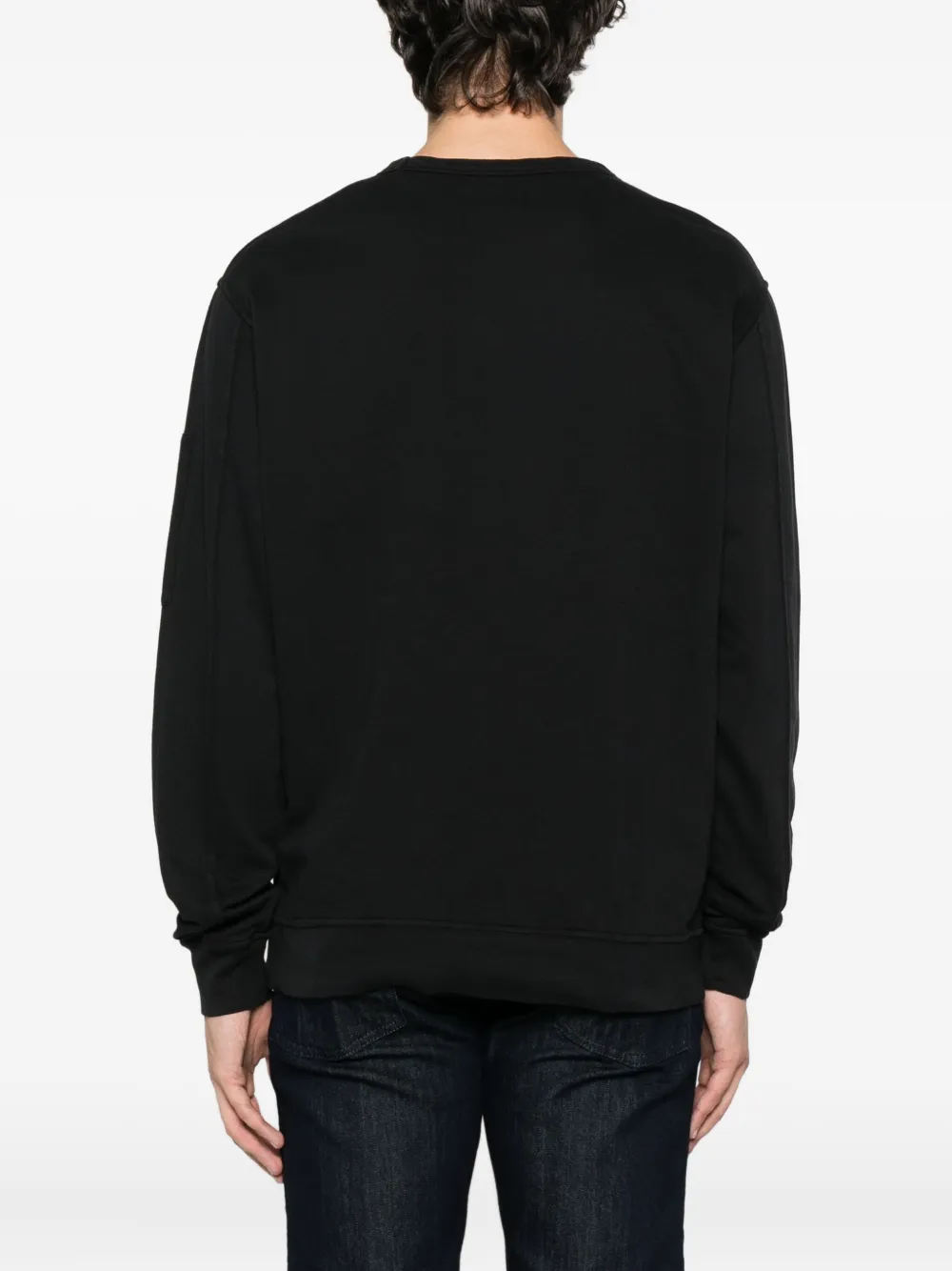 C.P. Company Sweater met logo Zwart