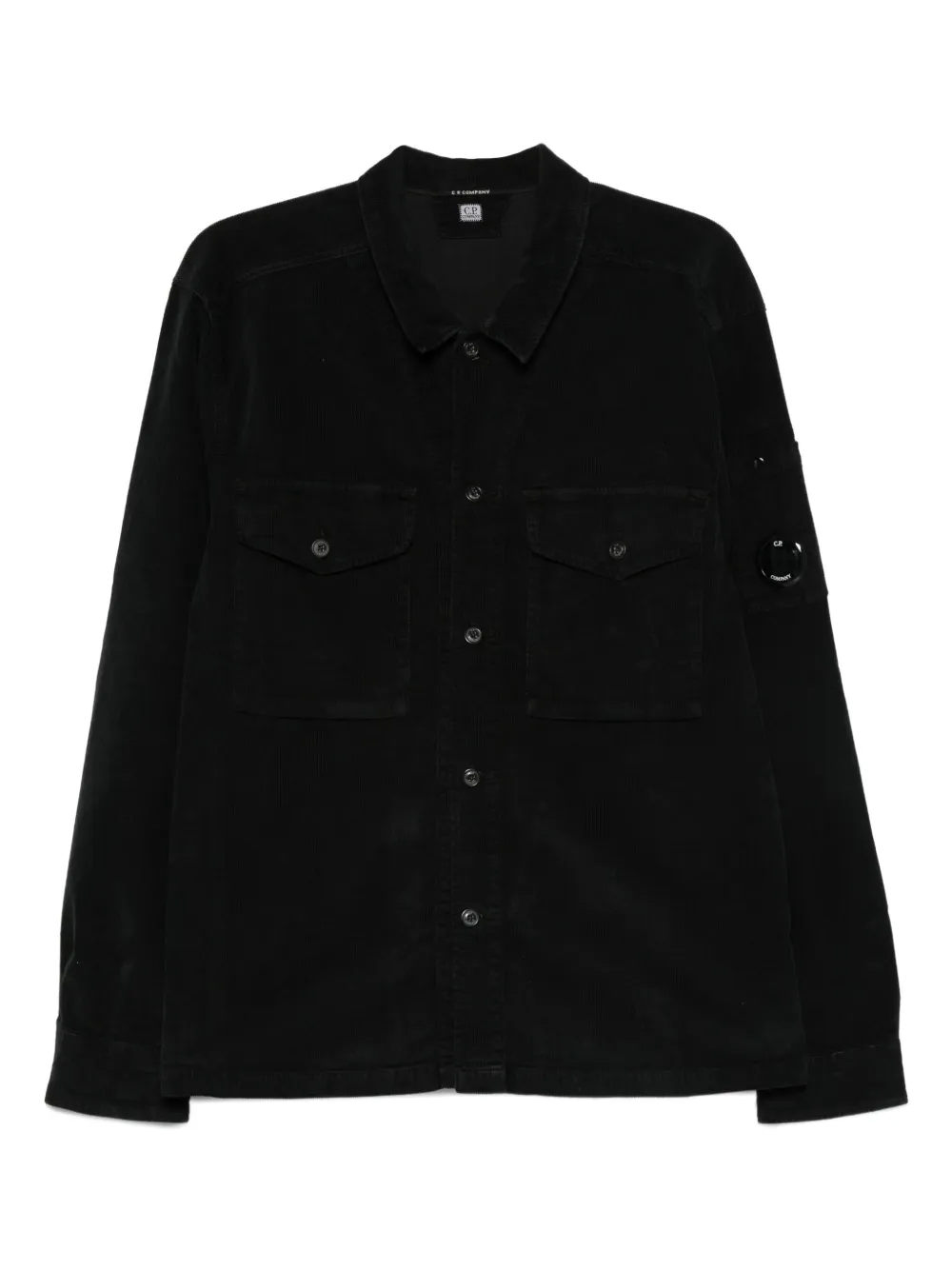 C.P. Company corduroy pocket shirt Zwart