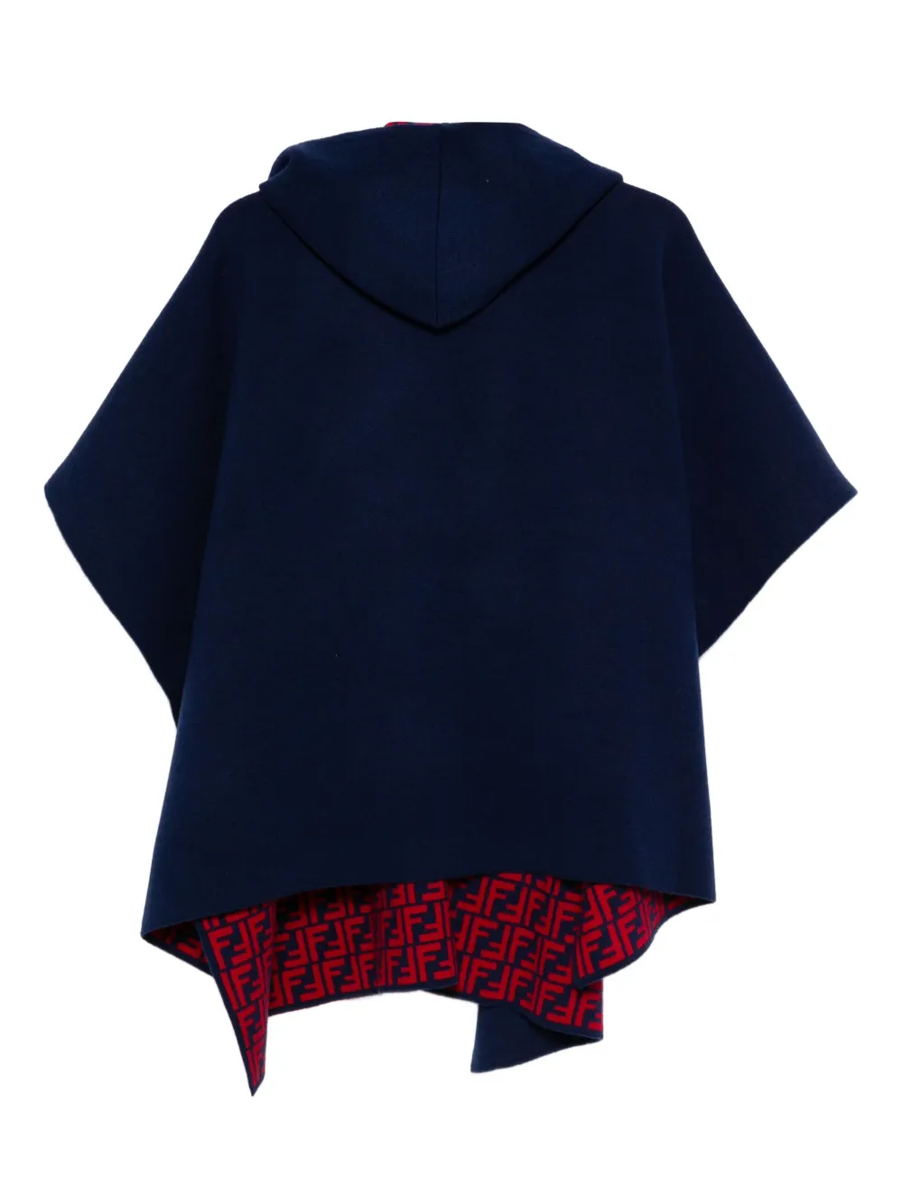 Fendi Kids FF-pattern hooded cape | Capes & Ponchos | Image 2