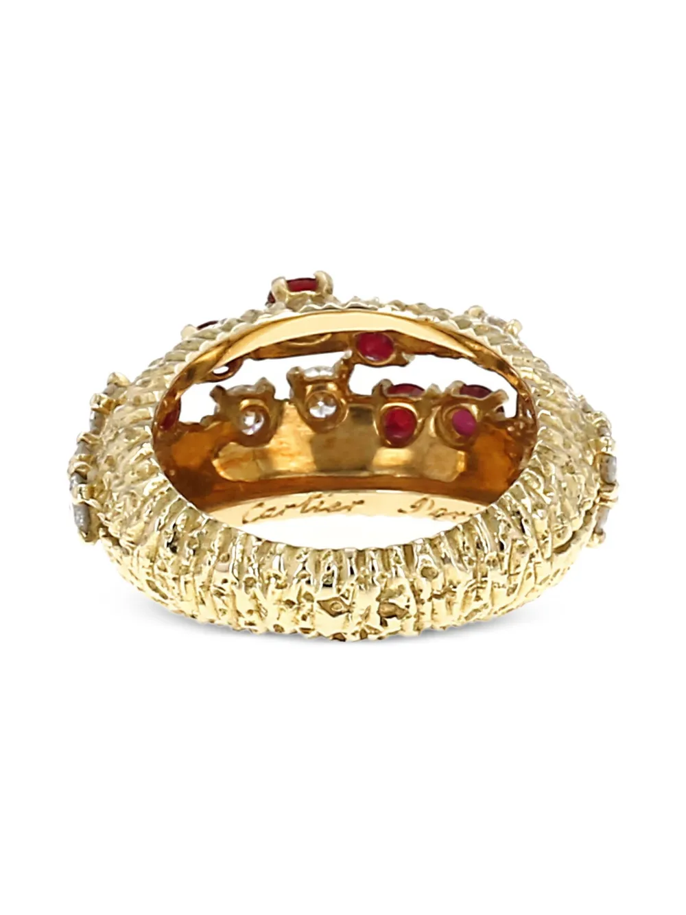 Cartier 1970s 18K yellow gold diamond and ruby ring | Image 2