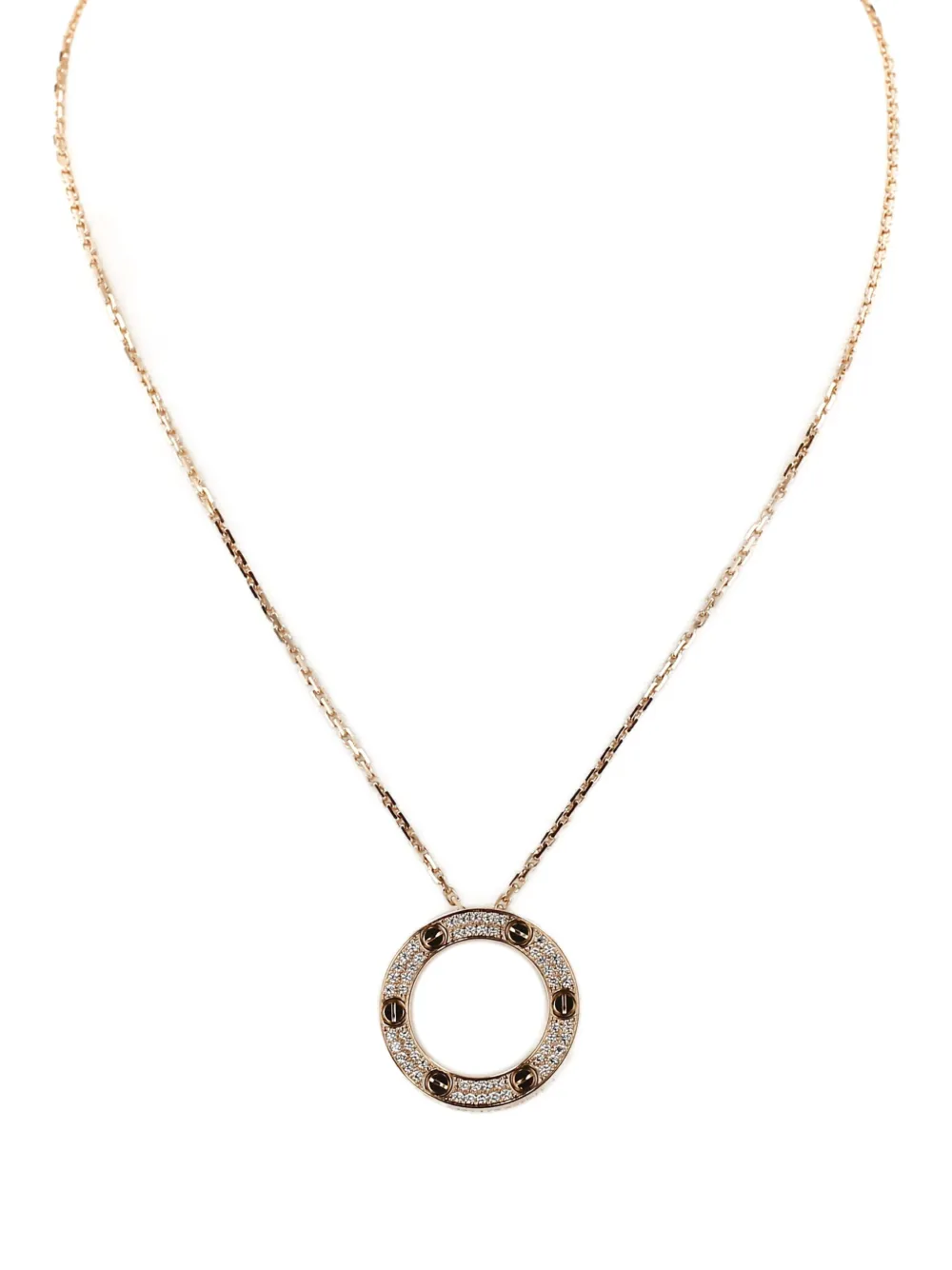 Cartier 18K pink gold Love diamonds pendant necklace | Women | Image 2