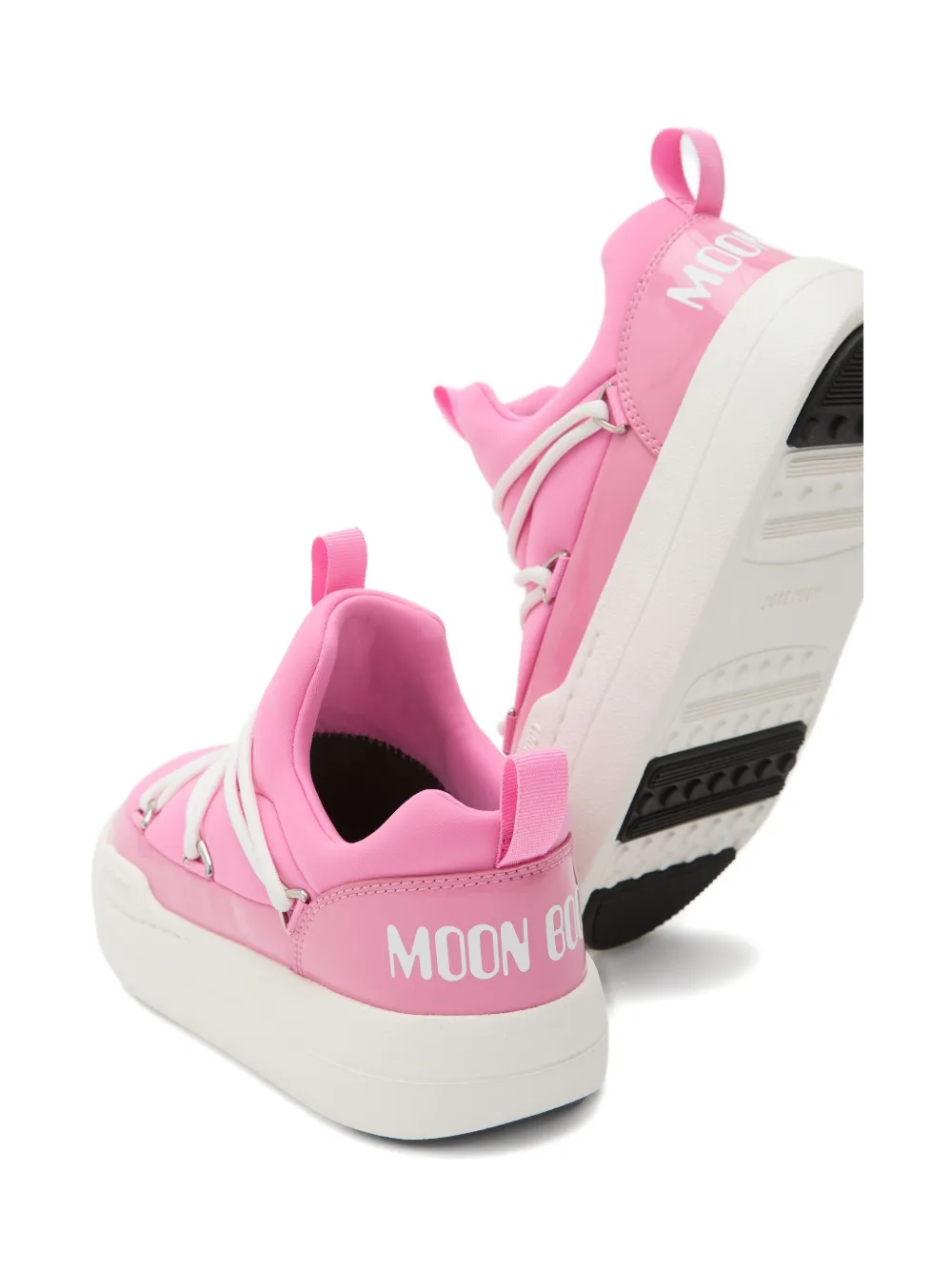 Moon Boot Park Lace-up Low-top Sneakers In Pink