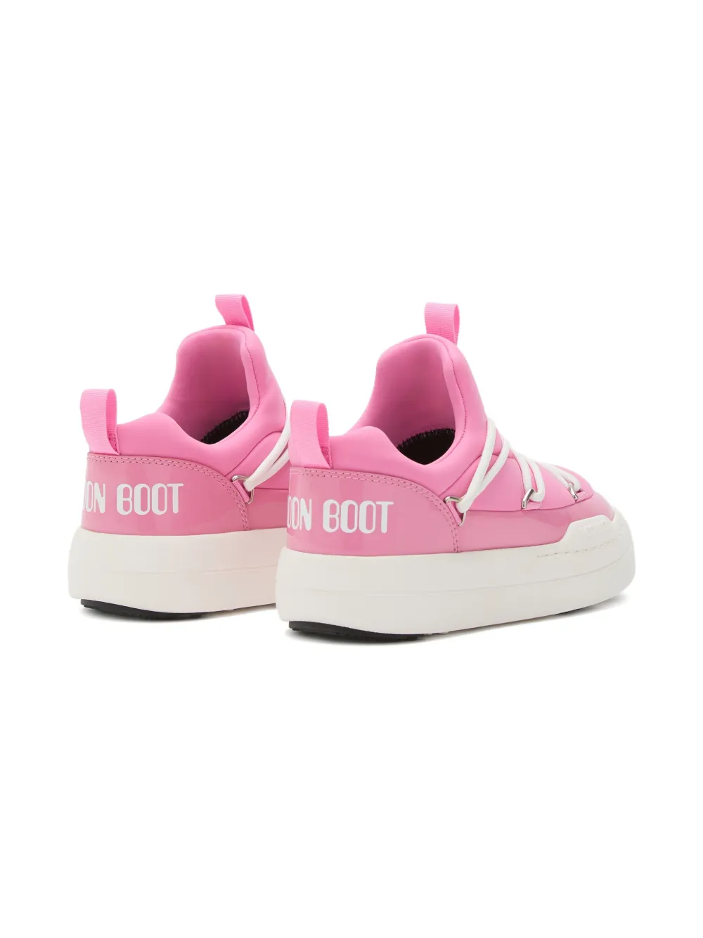 Moon Boot Park Lace-up Low-top Sneakers In Pink