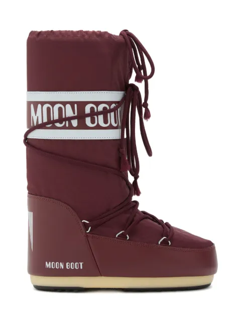 Moon Boot Kids nylon logo-band boots