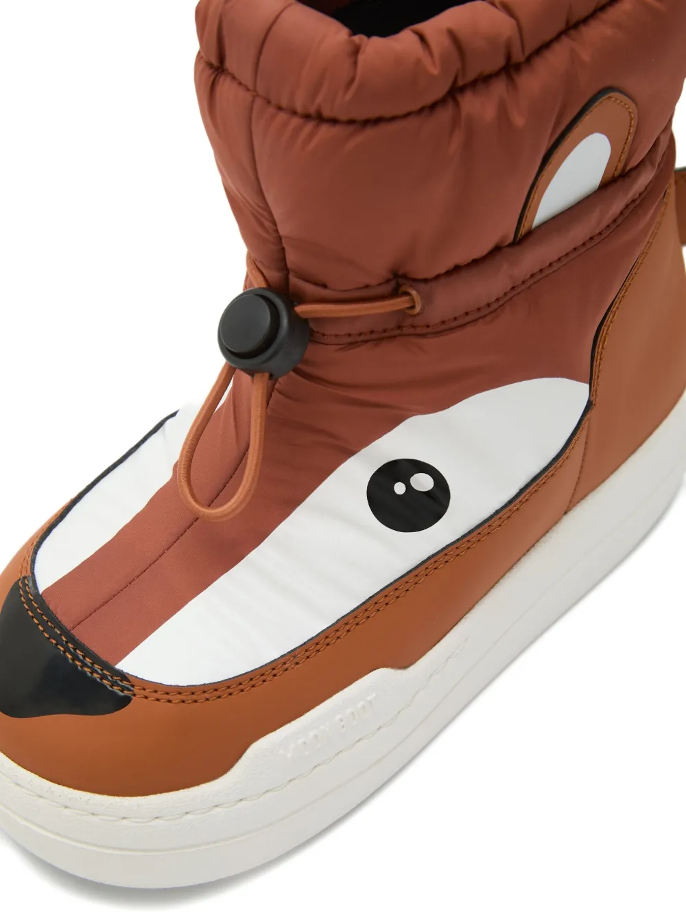 Moon Boot Kids Park Strap animal-face padded snow boots Brown