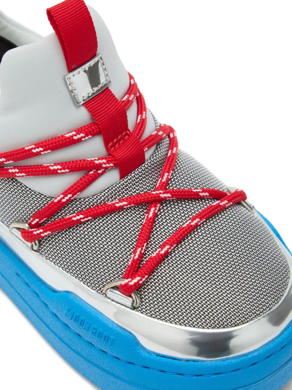 Moon Boot Kids Park lace-up sneakers HF04 SILVER BLUE RED