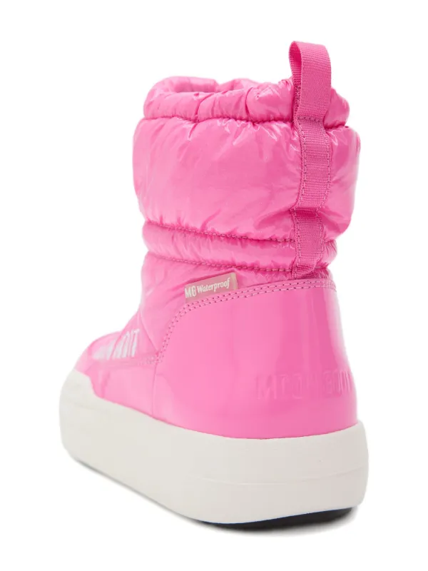 MOON BOOT ピンク スノーブーツ Moon Boot Kids キルティング スノーブーツ | ピンク | FARFETCH JP