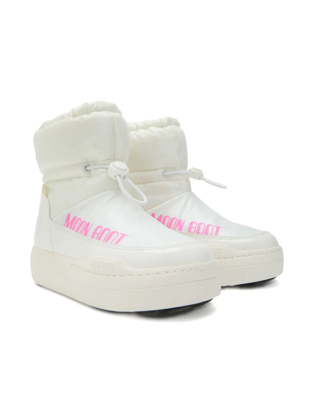 Moon Boot Kids padded mid-calf snow boots White