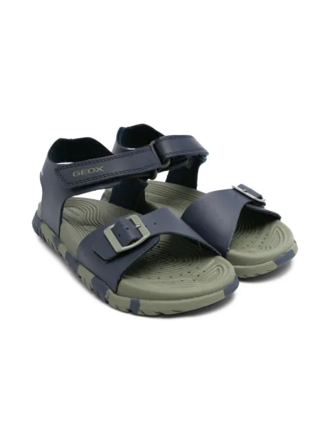 Geox Kids Fusbetto buckle-fastening camouflage sandals