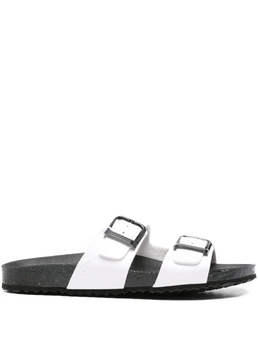 Geox Brionia double-buckle sandals White