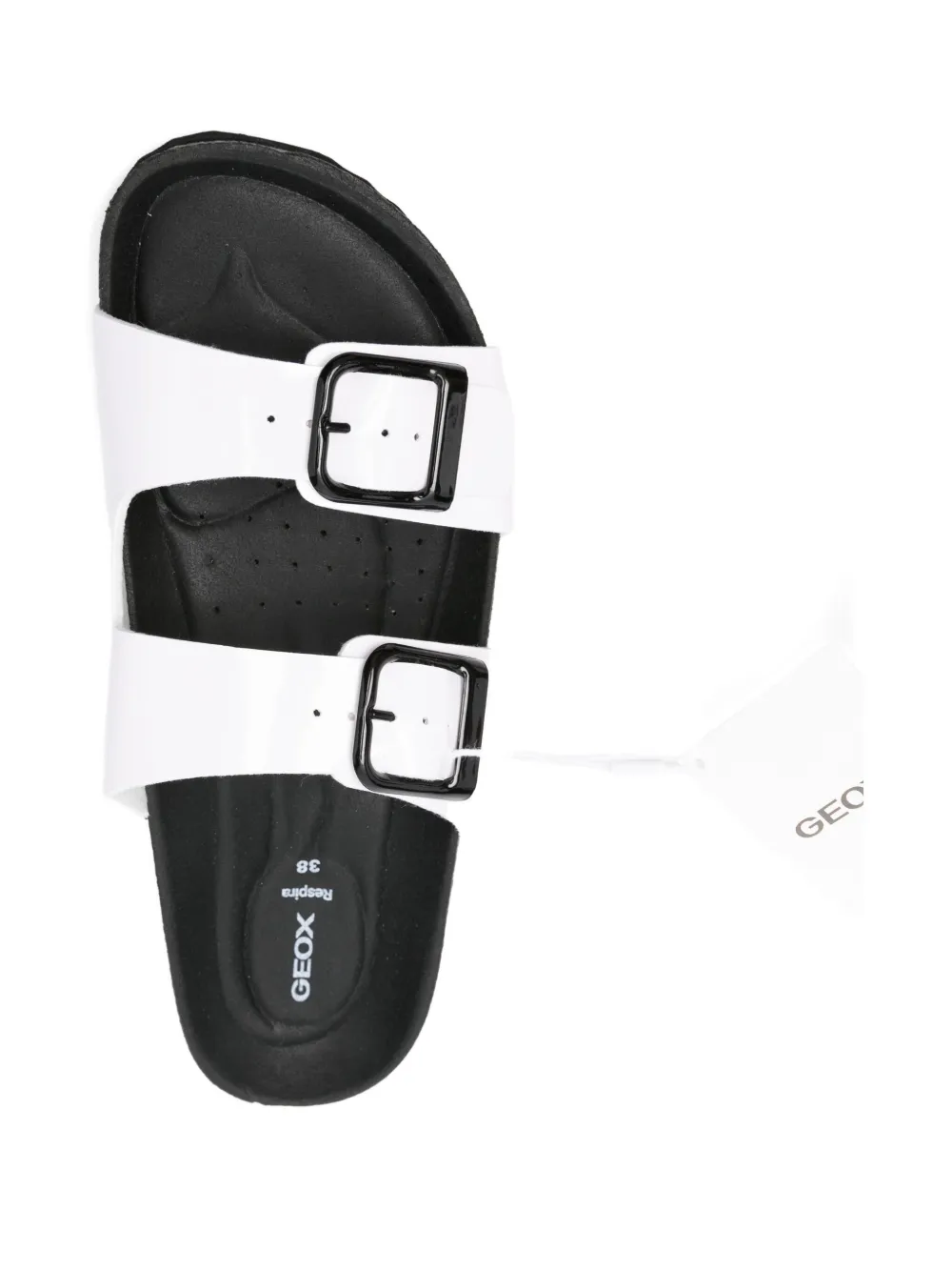 Geox Brionia double-buckle sandals White