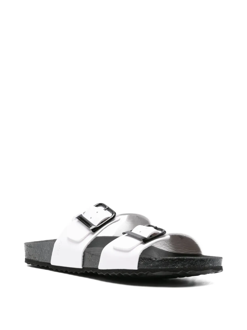 Geox Brionia double-buckle sandals White