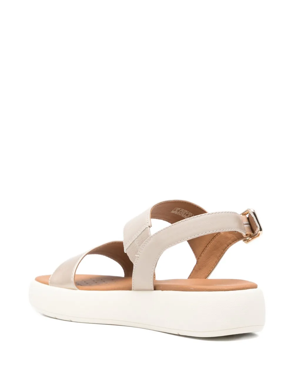 Geox Xand 2.2s Double-strap Platform Sandals In Gold