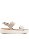 Geox Xand 2.2S double-strap platform sandals - Gold