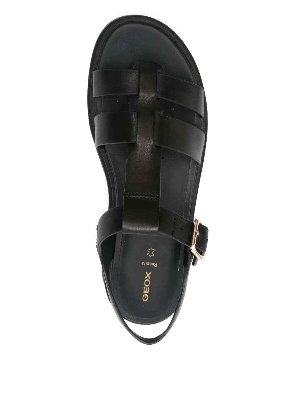 Geox 50mm Adacter buckle-fastening platform sandals Black