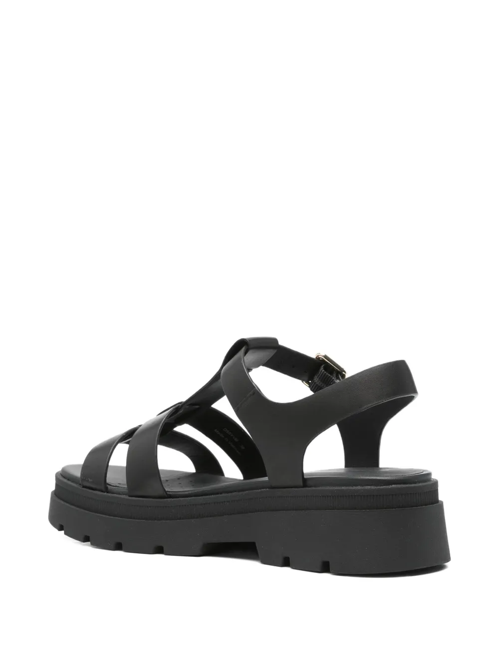 Geox 50mm Adacter buckle-fastening platform sandals Black