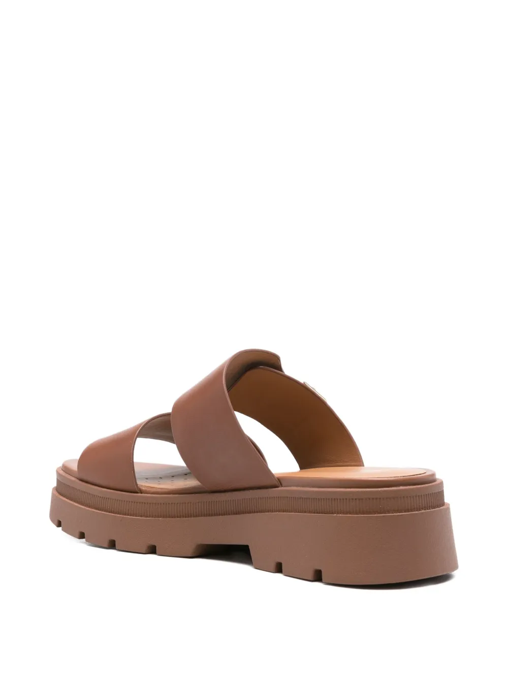 Geox buckle-detail platform sandals Brown