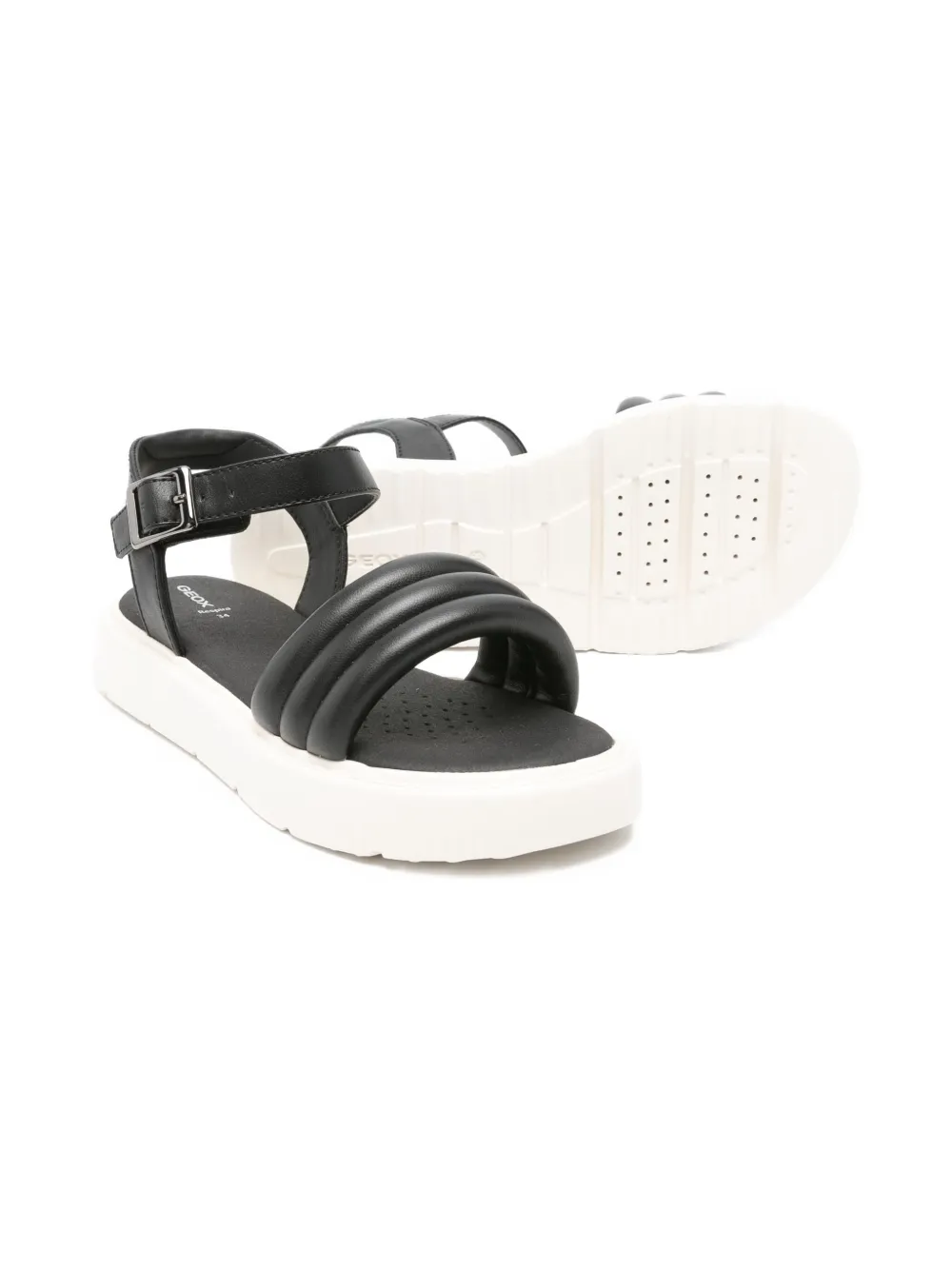 Geox Kodette Platform Sandals In Black