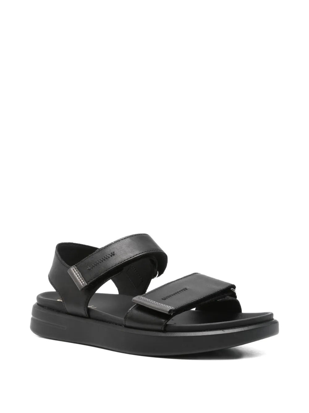 Geox D Xand 2s E leather double-strap sandals | Flat Sandals | Image 2