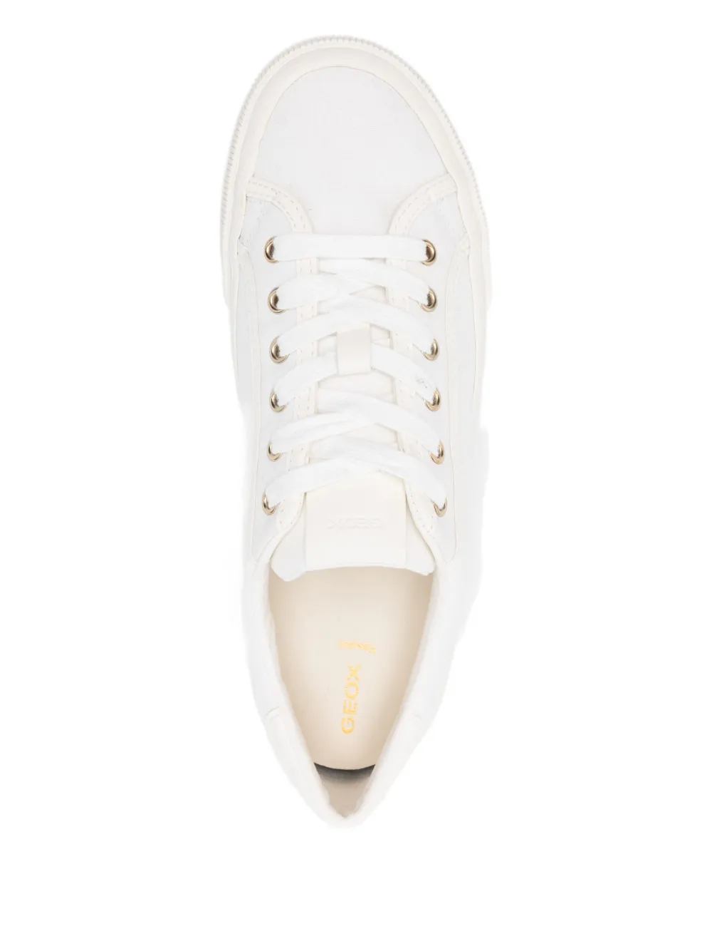 Geox Emmeleny Leisure lace-up flat sneakers White