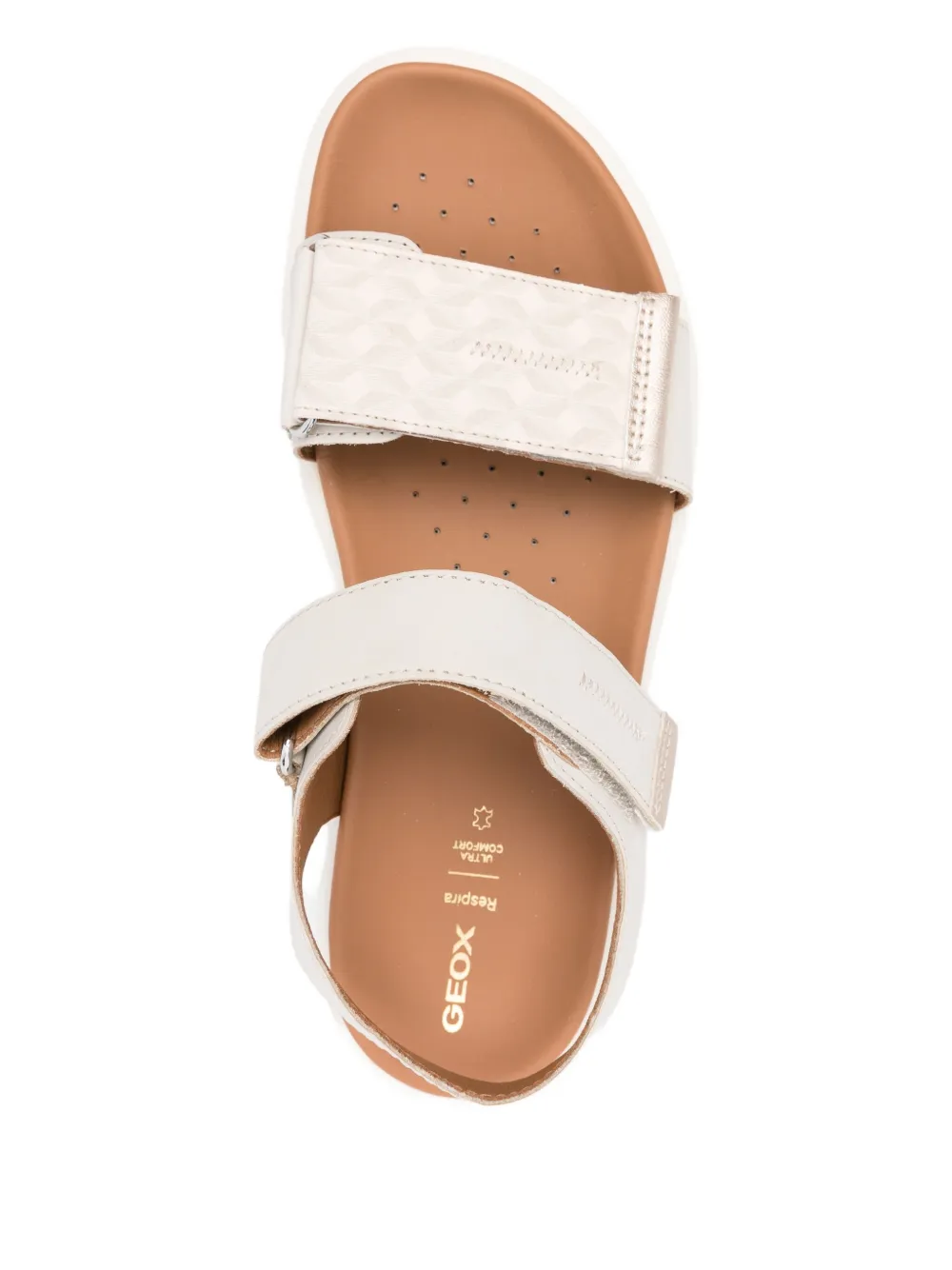 Geox Xand double-strap platform sandals Neutrals