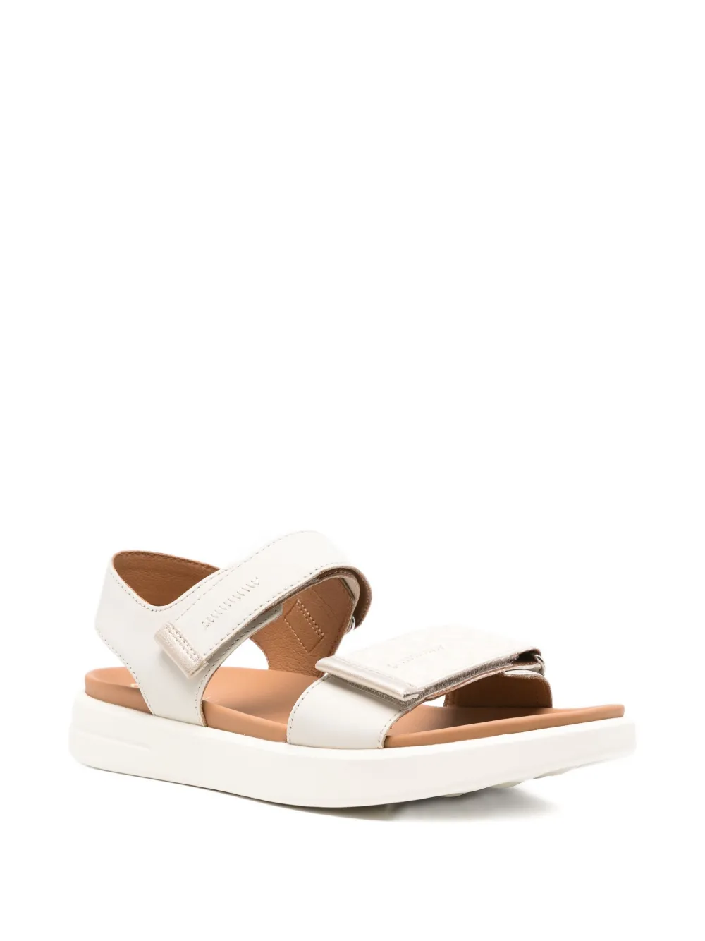 Geox Xand double-strap platform sandals Neutrals