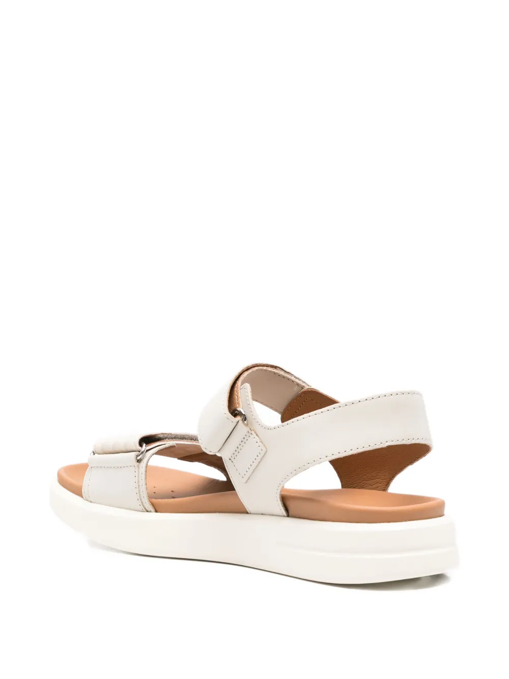 Geox Xand double-strap platform sandals Neutrals