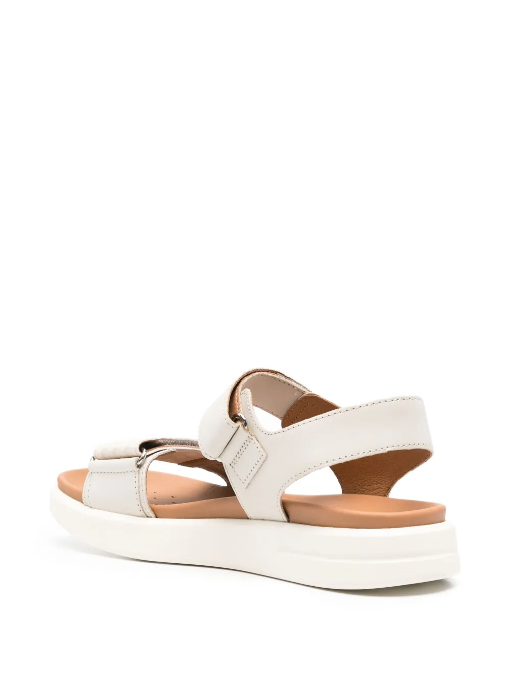 Geox Xand double-strap platform sandals Neutrals