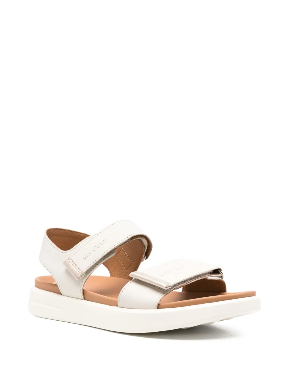 Geox Xand double-strap platform sandals Neutrals