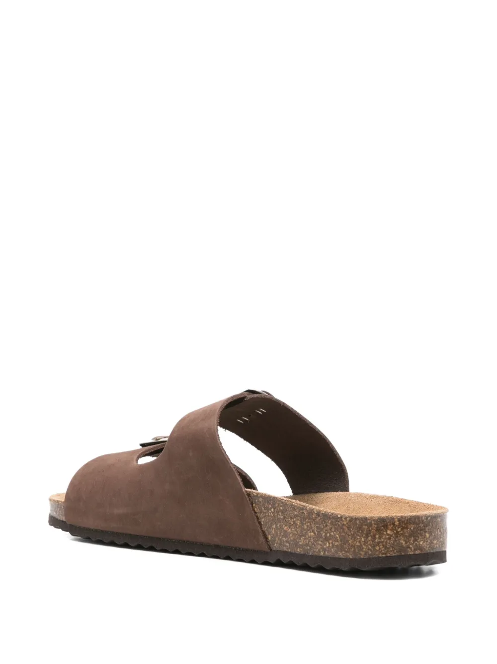 Geox Brionia double-buckle slippers Brown