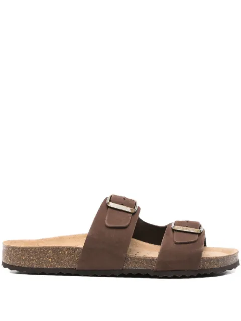 Geox Brionia double-buckle slippers