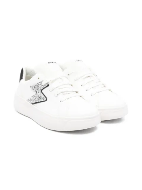 Geox Kids Mikiroshi glitter-star sneakers