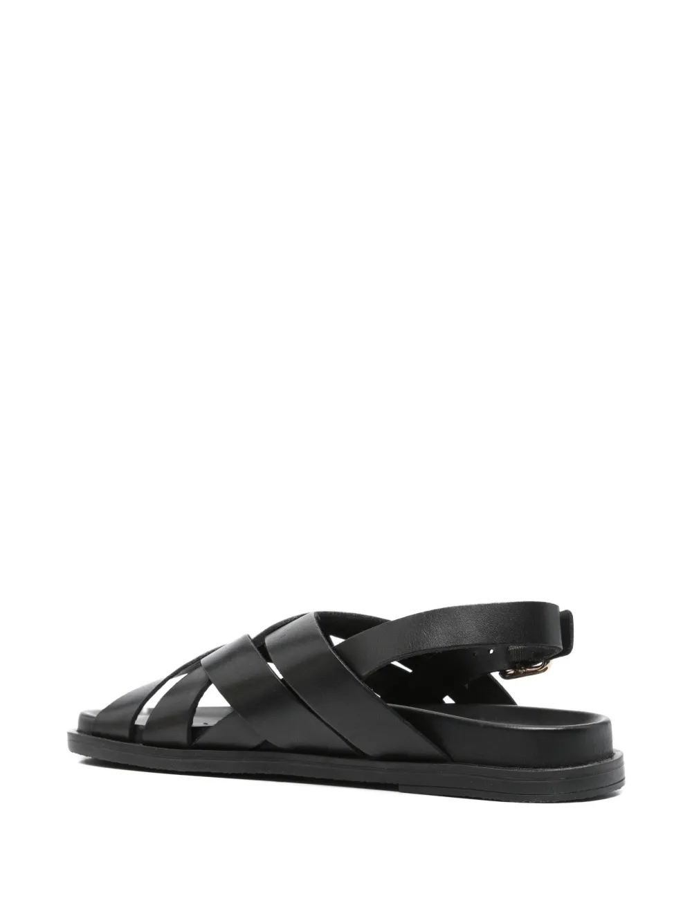 Geox Adelash crossover leather sandals Black