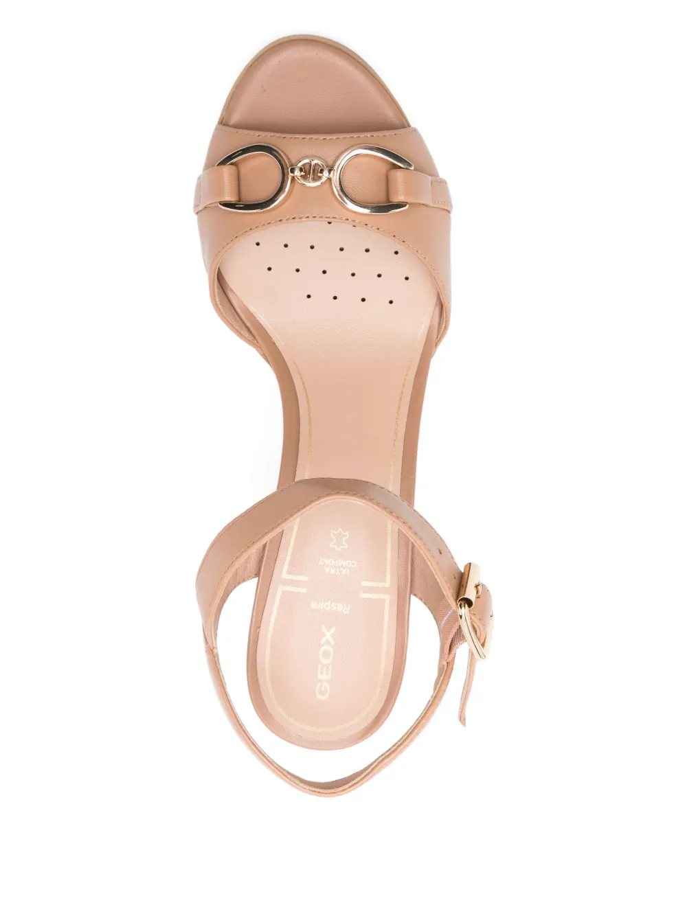 Geox 85mm Walk Pleasure buckle-detail block-heel sandals Neutrals