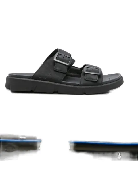 Geox Xand double buckle leather sandals