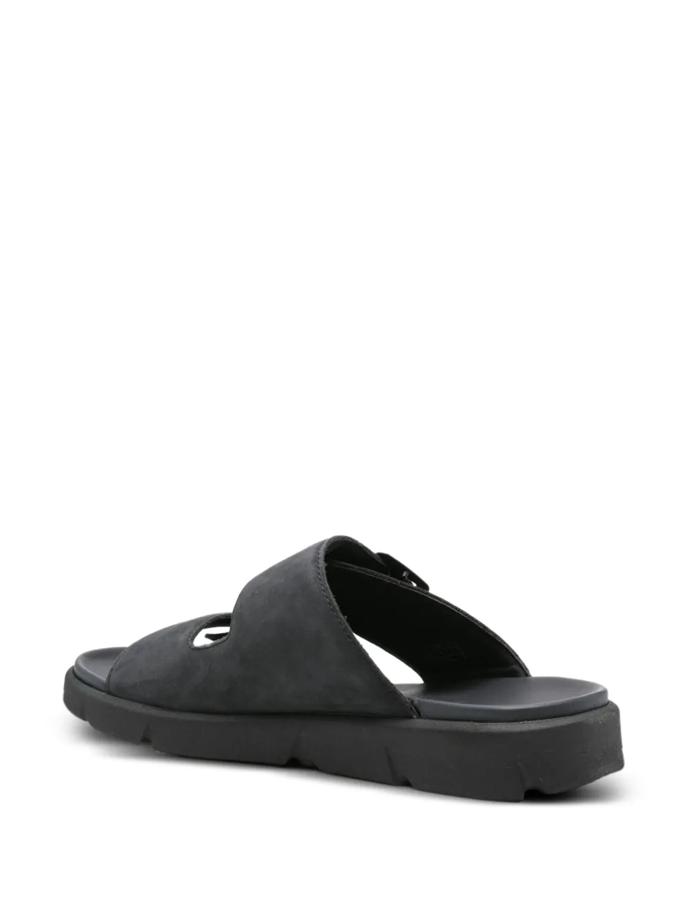 Geox Xand double buckle leather sandals Blue