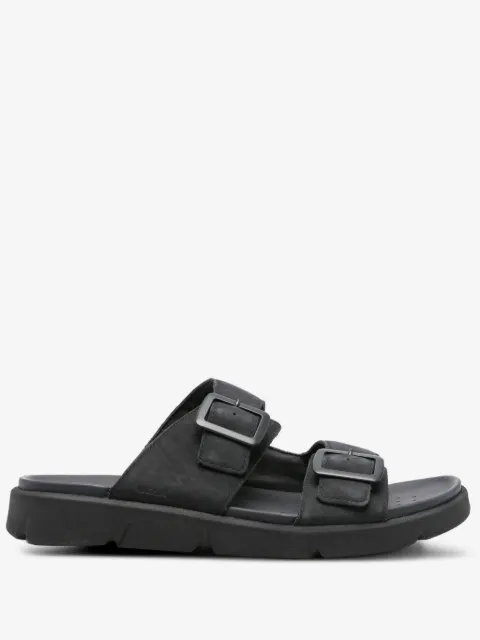 Geox Xand double buckle leather sandals