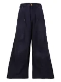 Willy Chavarria cotton wide-leg trousers - Blue