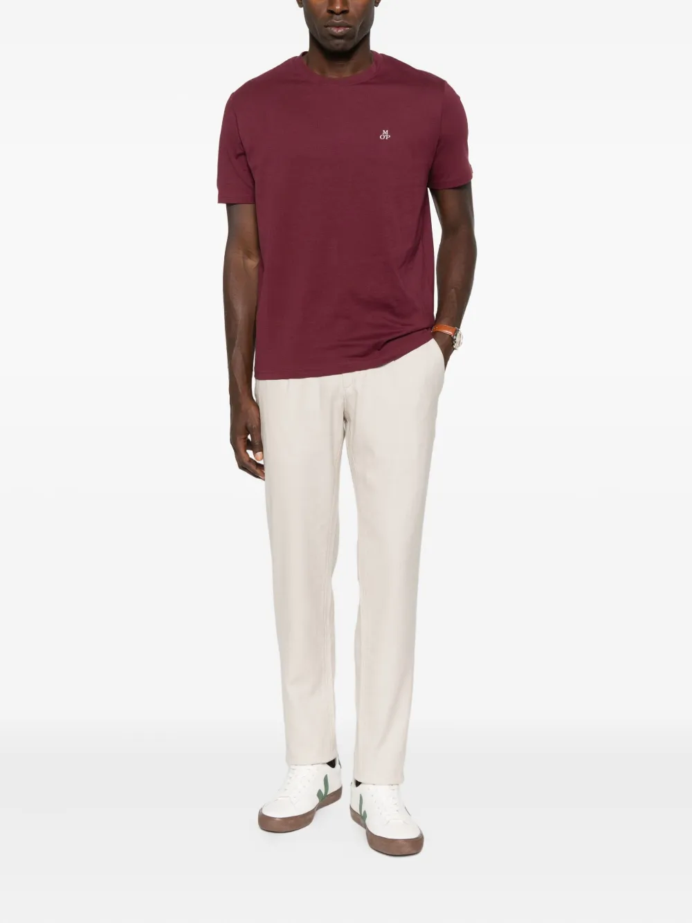 Marc O'Polo playera con cuello redondo y logo bordado | Playeras | Image 2