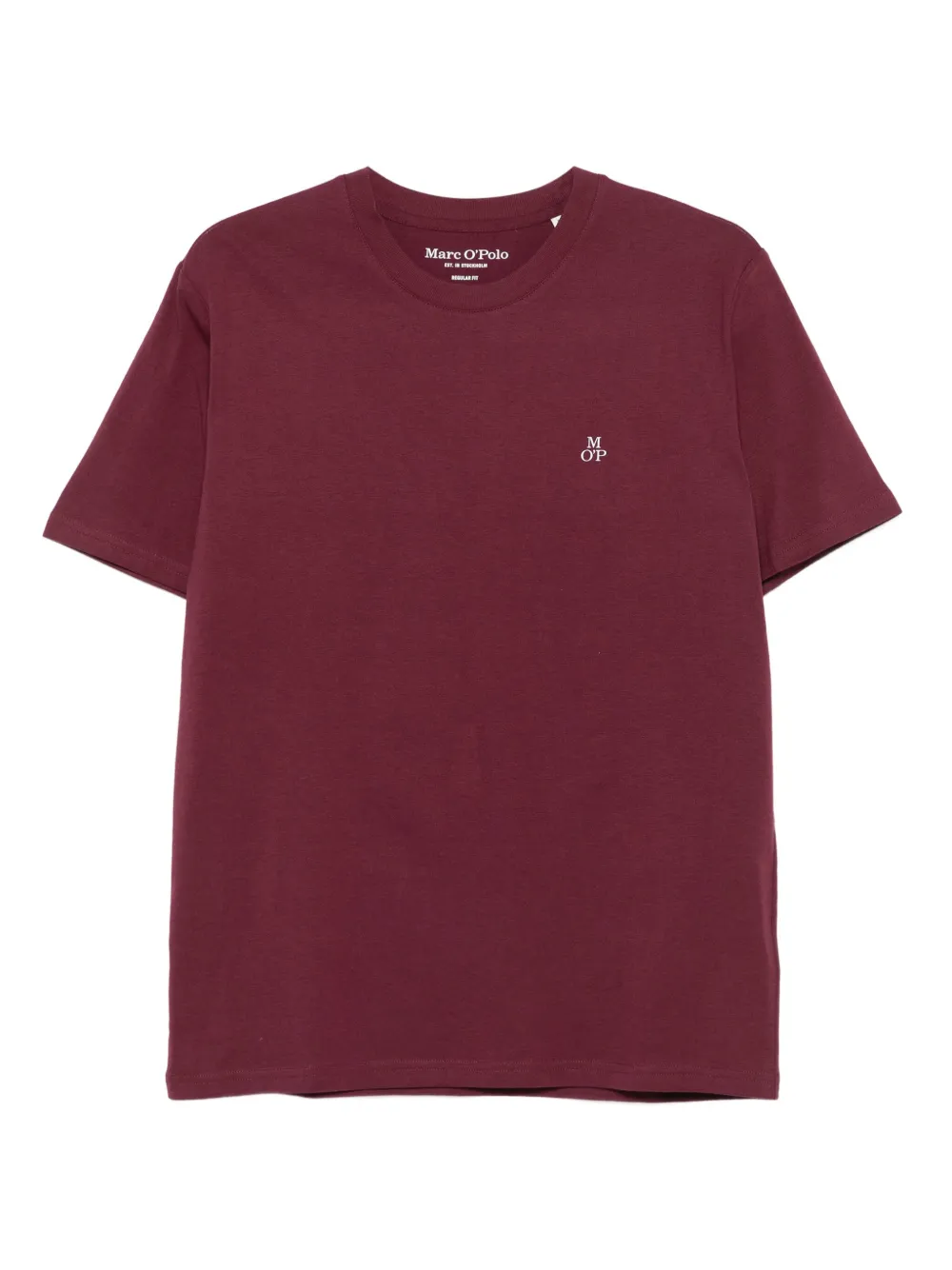 Marc O'Polo playera con cuello redondo y logo bordado | rojo | Image 1