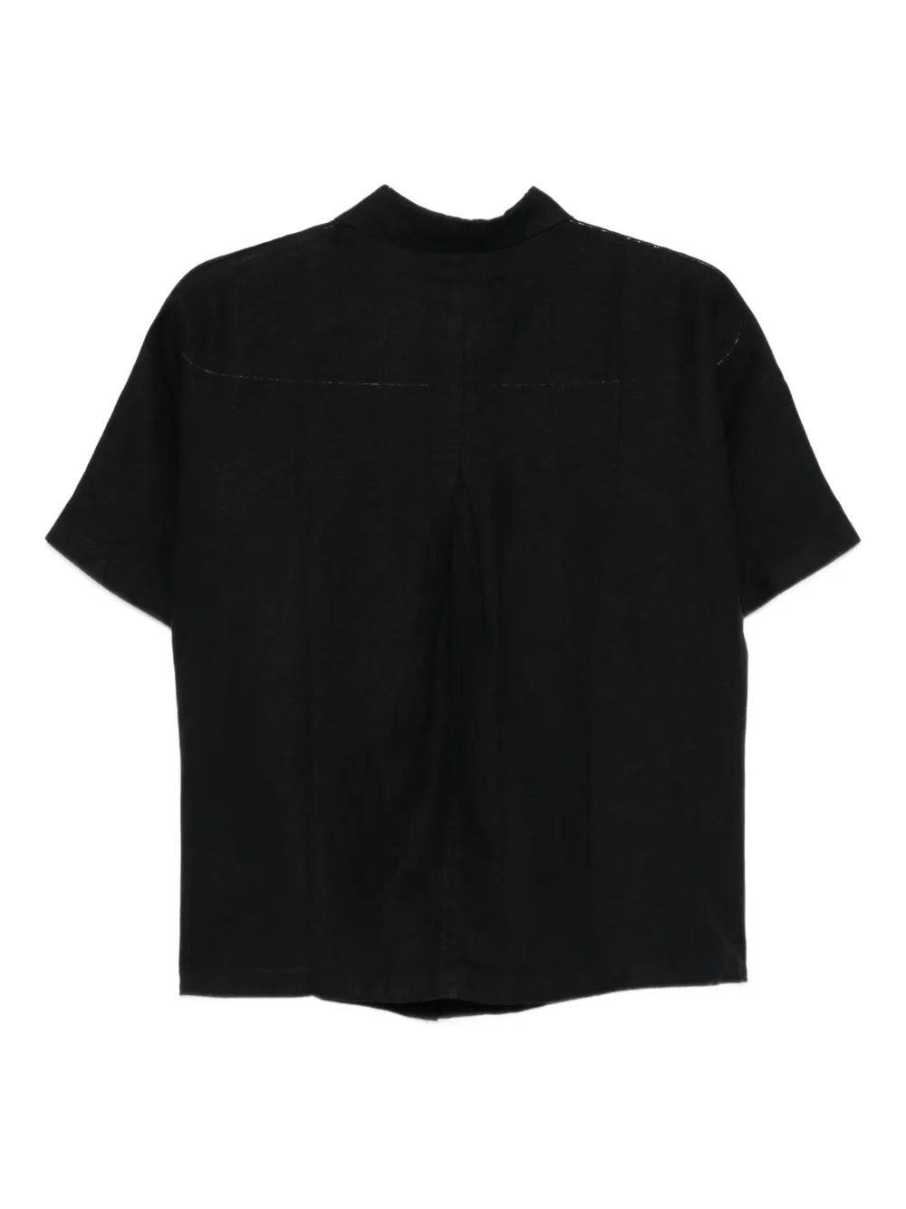 Marc O'Polo blouse met korte mouwen Zwart