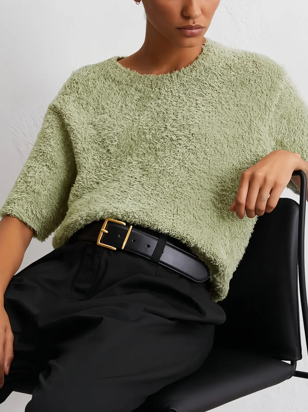 Marc O'Polo Gebreid T-shirt Groen