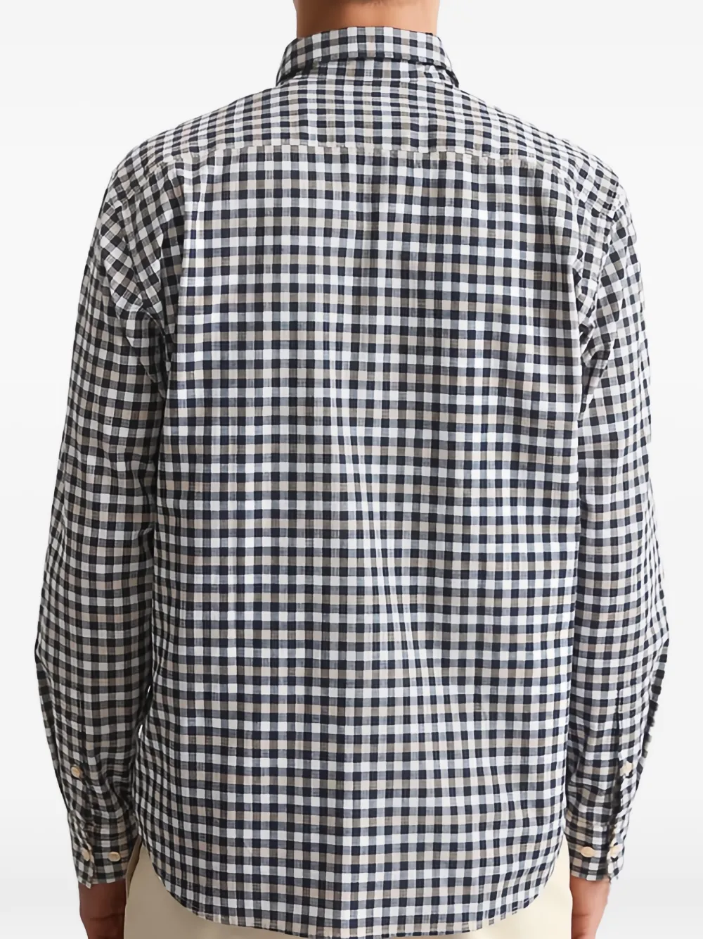  Marc O'polo Check-patterned Hirt - Black 