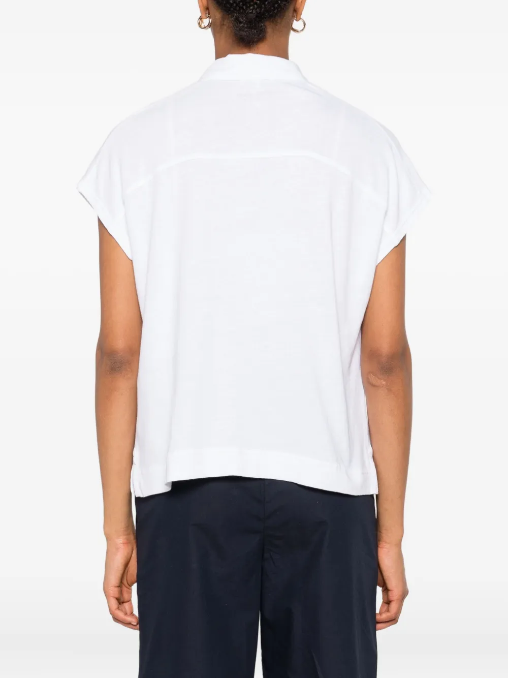 Marc O'Polo Polotop met korte mouwen Wit