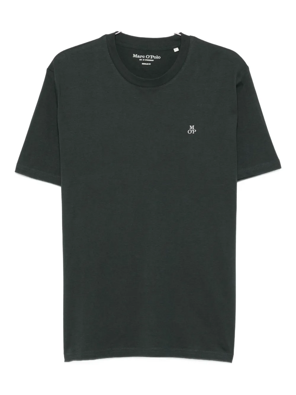 Marc O'polo Logo-embroidered T-shirt In Green
