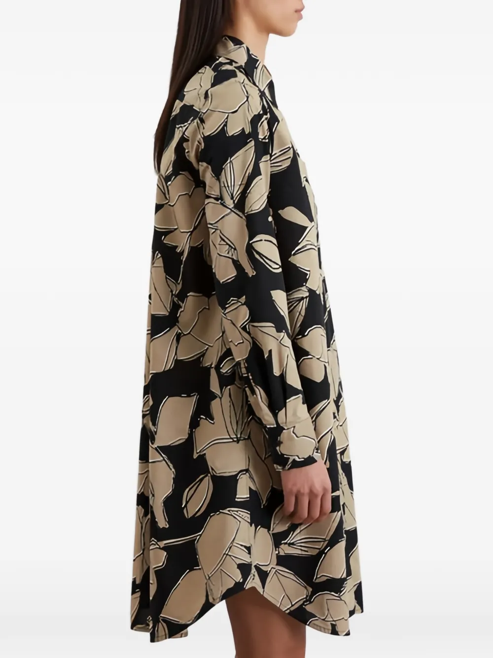 Marc O'Polo Mini-jurk met bloemenprint Zwart