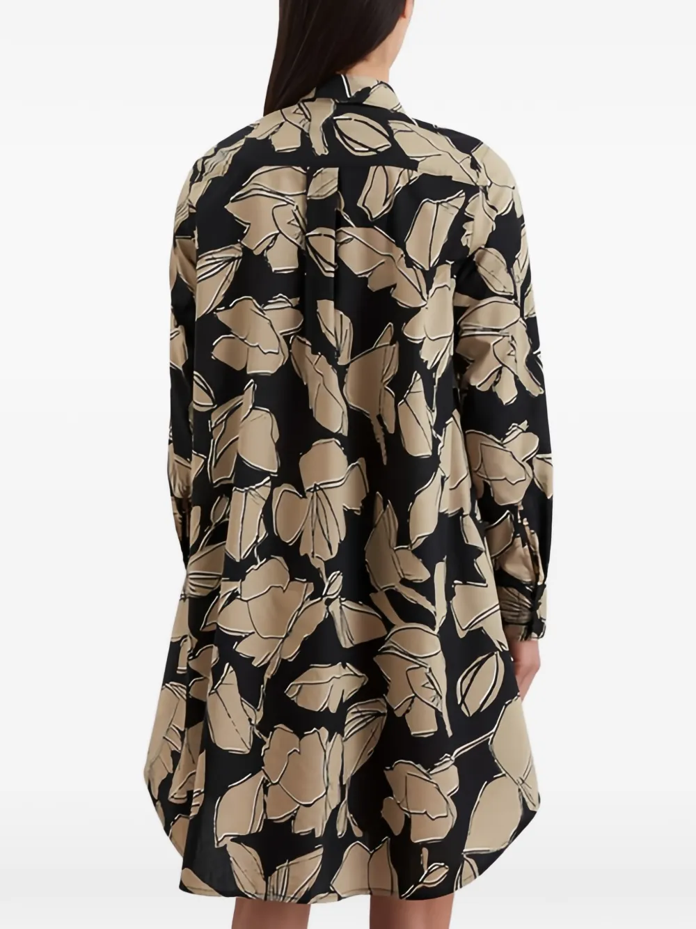 Marc O'Polo Mini-jurk met bloemenprint Zwart