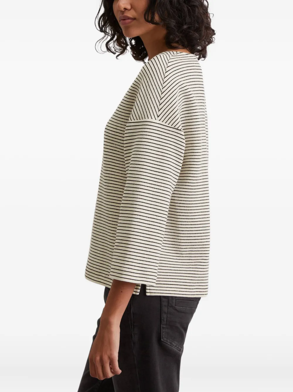 Marc O'Polo Gestreept T-shirt Wit